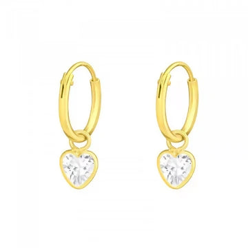 Crystal heart Gold mh