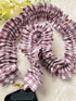 Handmade Ruffled Crossbody Phone Strap Mauve Gingham