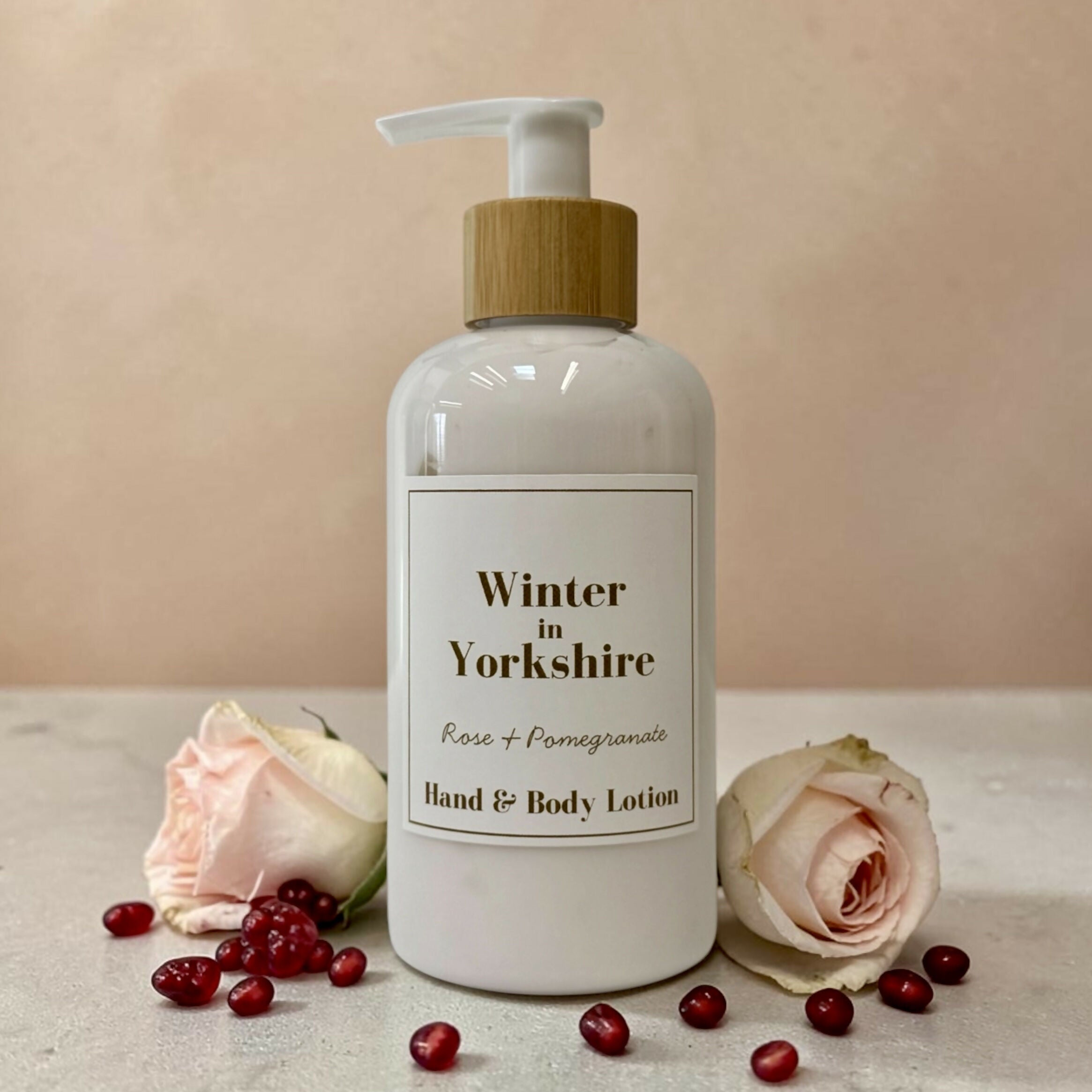Winter in Yorkshire - Rose and Pomegranate Hand and Body Lotion 250ml