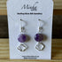 Sterling Silver Clover Gemstones Earrings