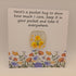 Fused Glass Pocket Hug Card