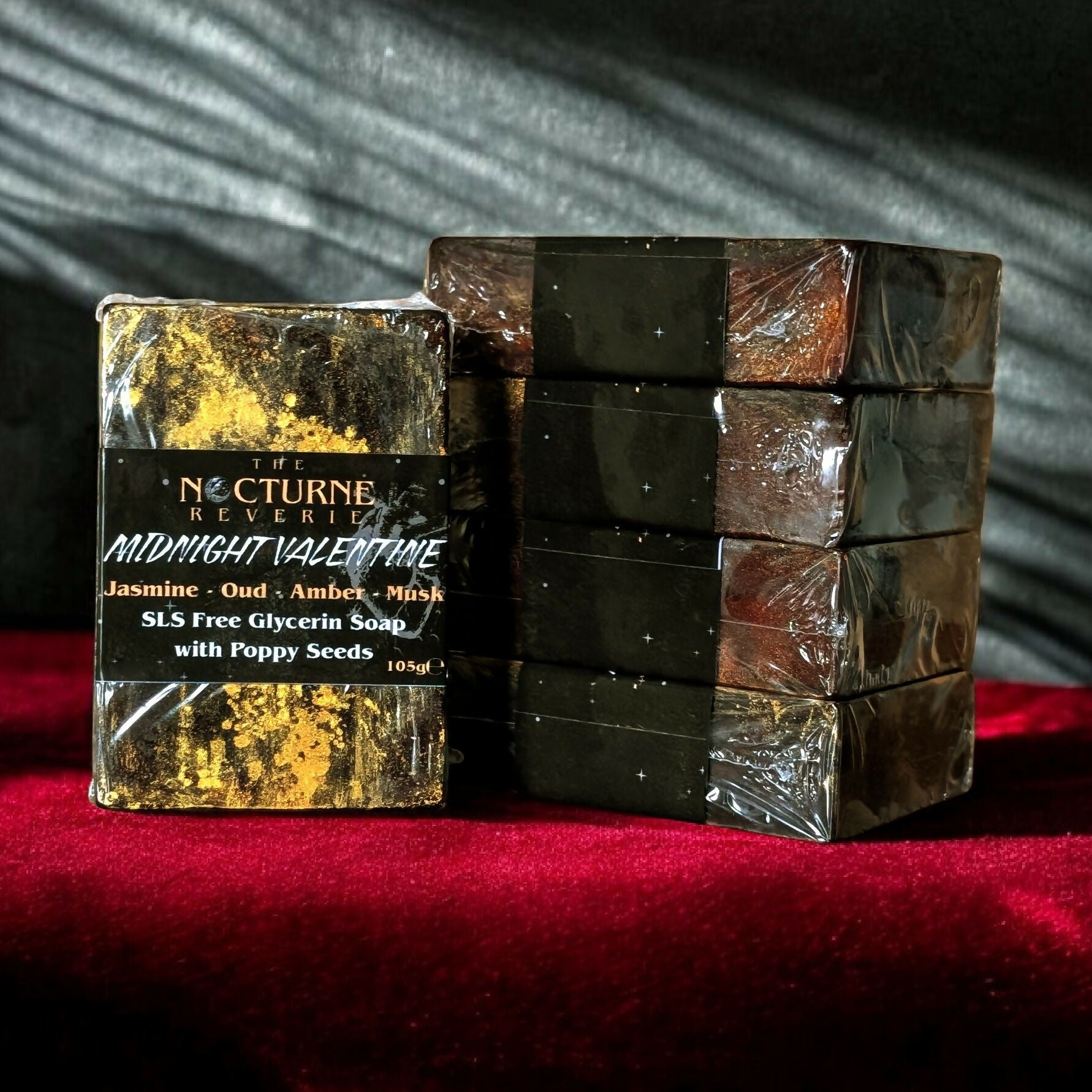 Jasmine, Oud, Amber & Musk - Glycerin Soap with Poppy Seeds