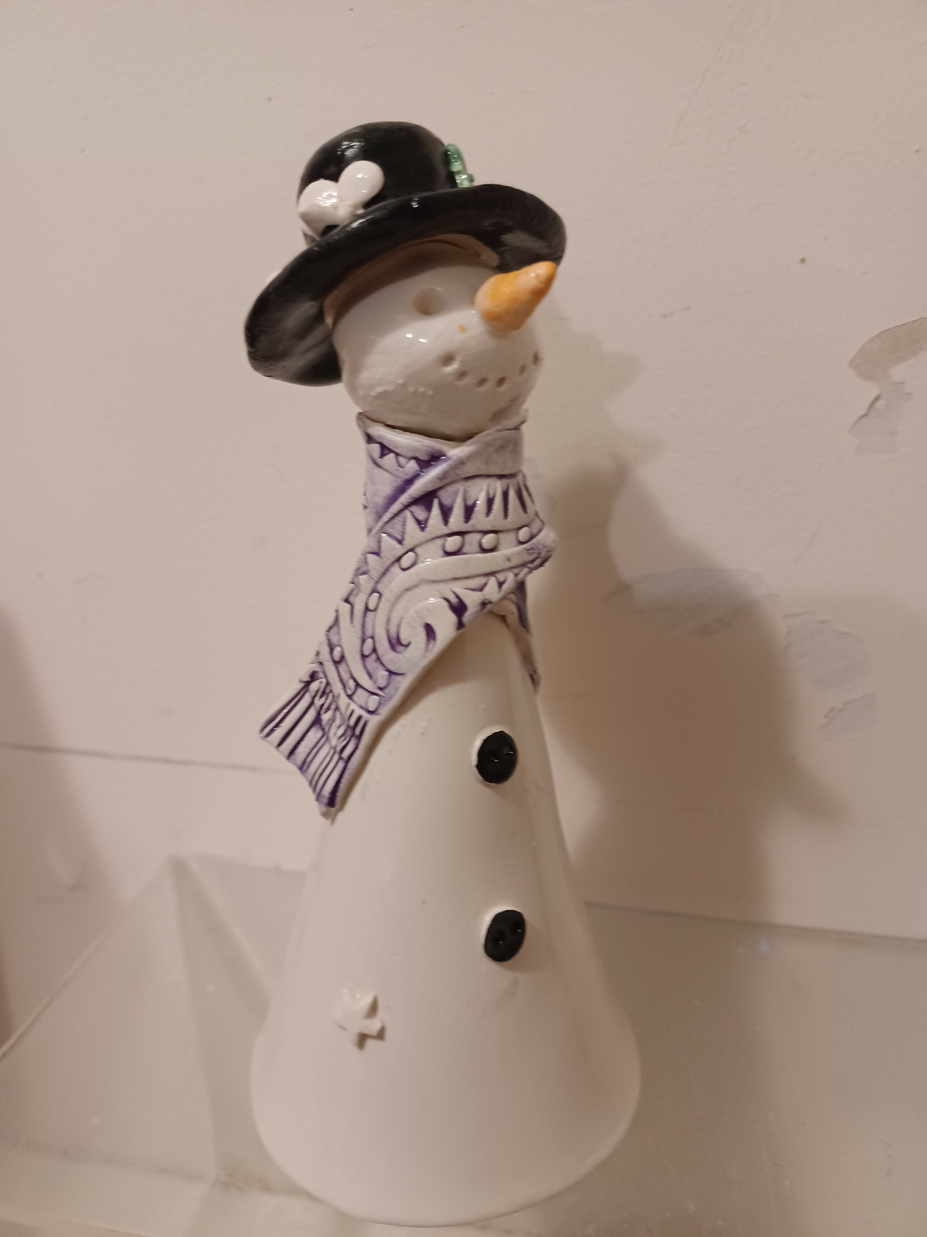 Tall Ceramic Angel or Snowman