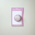 Bunny's Pink Floral Button Badge
