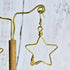 Citrine Star Gemstone Earrings; Delicate Gold Wire Bohemian Earrings With Crystal Sparkle