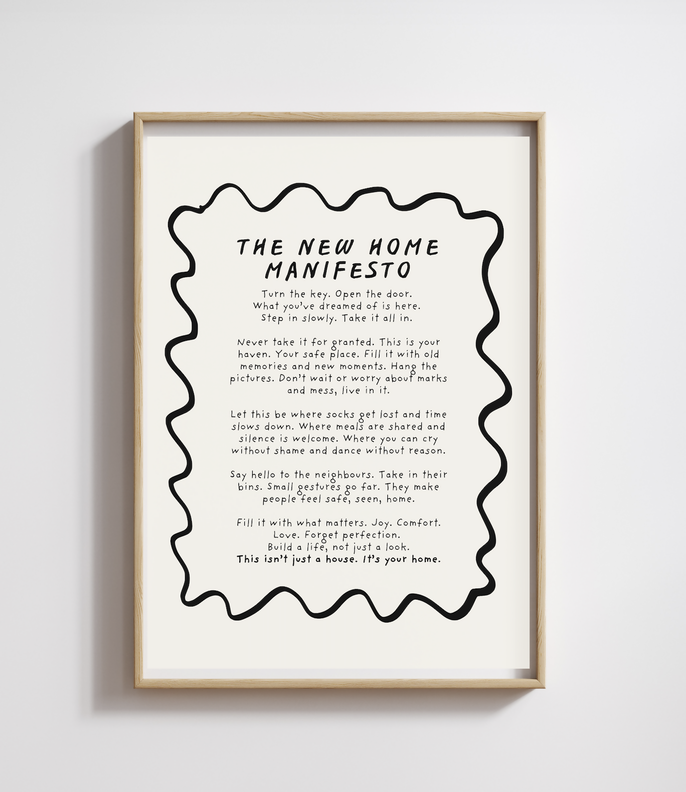 New Home Manifesto A5 Art Print