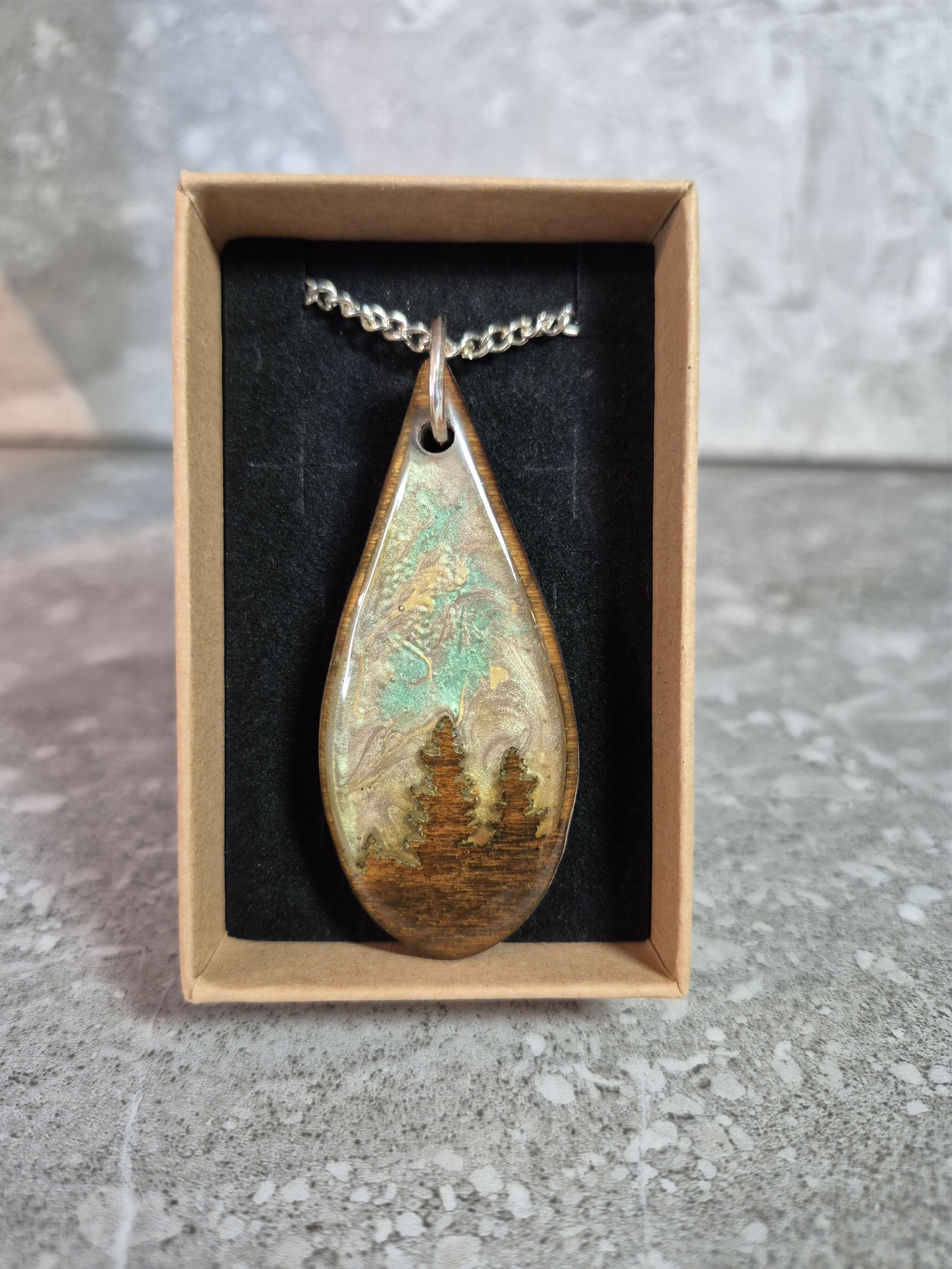Unique Handcrafted Tear Drop Shaped Pendant