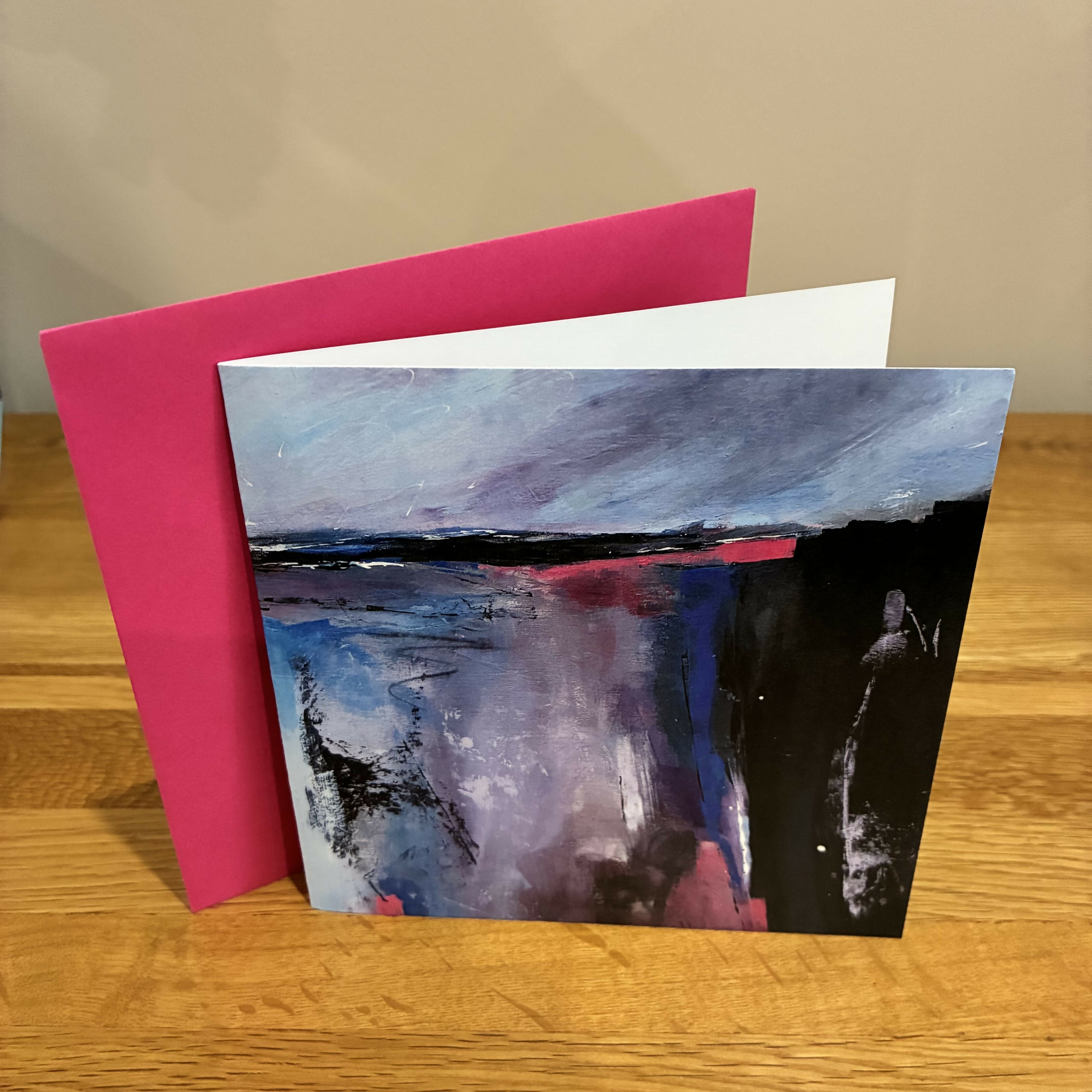 Greetings Card Square 'Blue Day'
