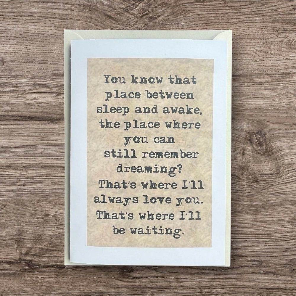 You Know That Place Card Dictionary