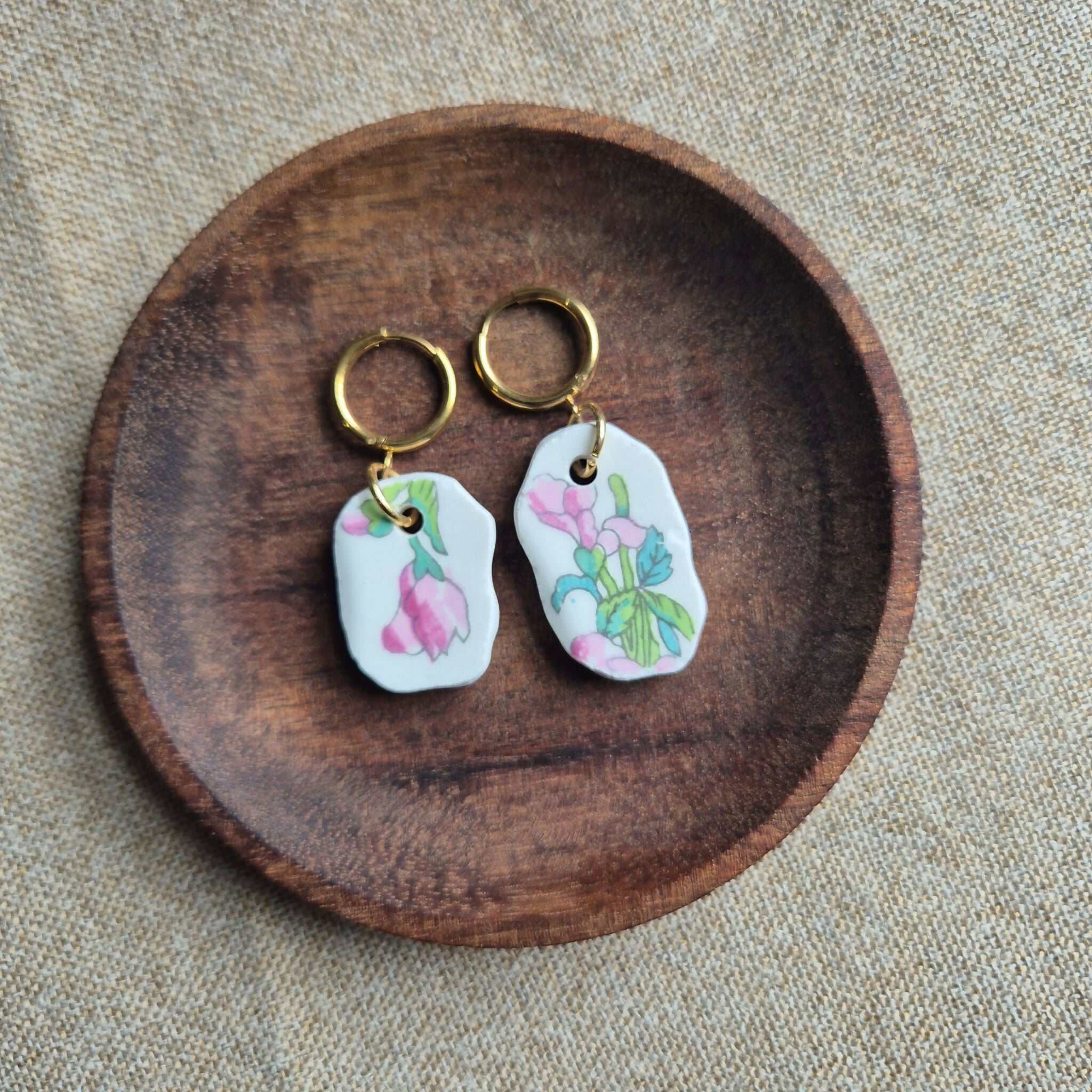 Recycled Ceramic Earring