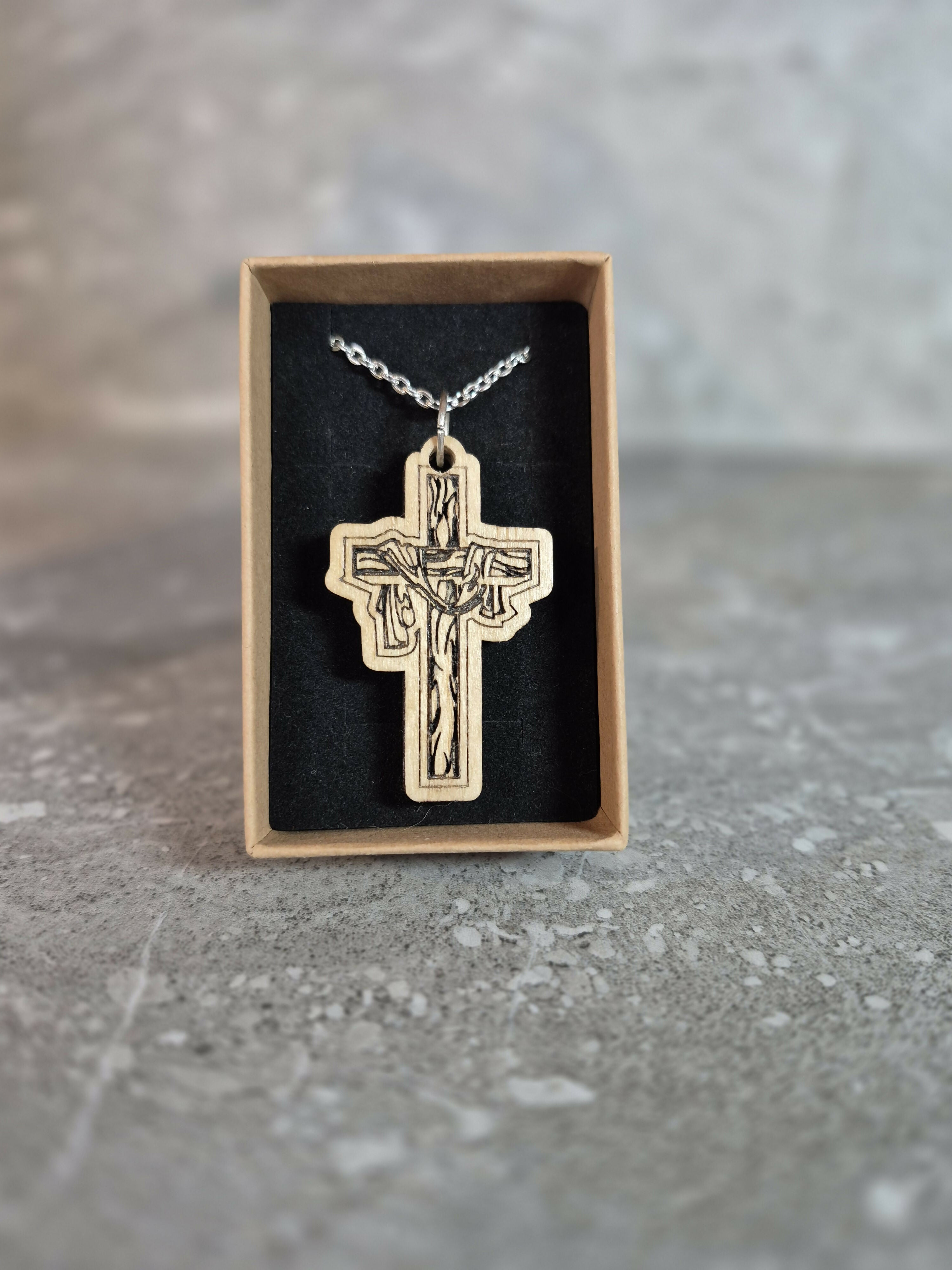 Handcrafted and Engraved Cross Pendant