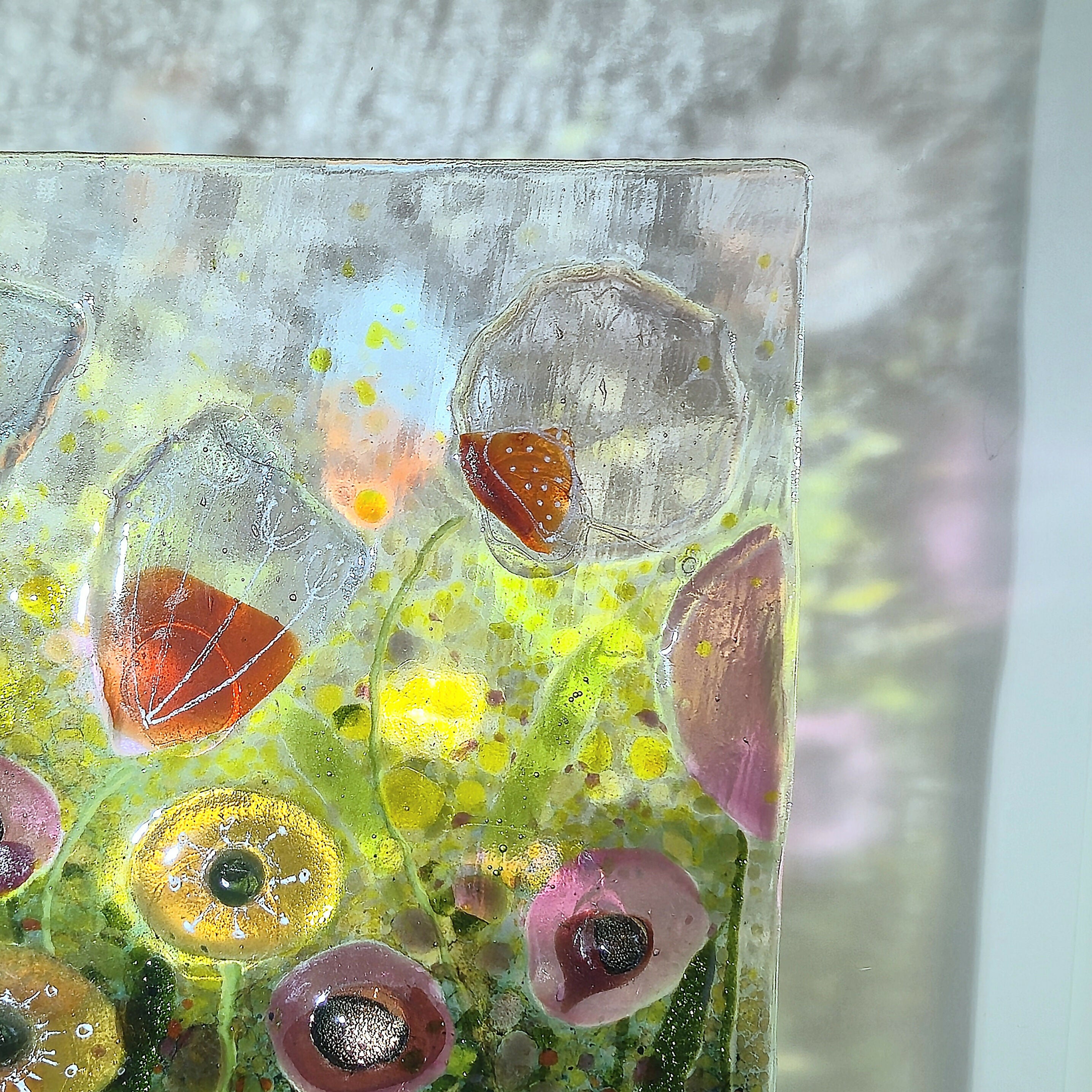 Medium Fused Glass Meadow Frame
