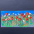Poppies & Daisies Original Oil Painting On Wood In White Frame