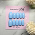Reusable Blue Handmade Press On Nails