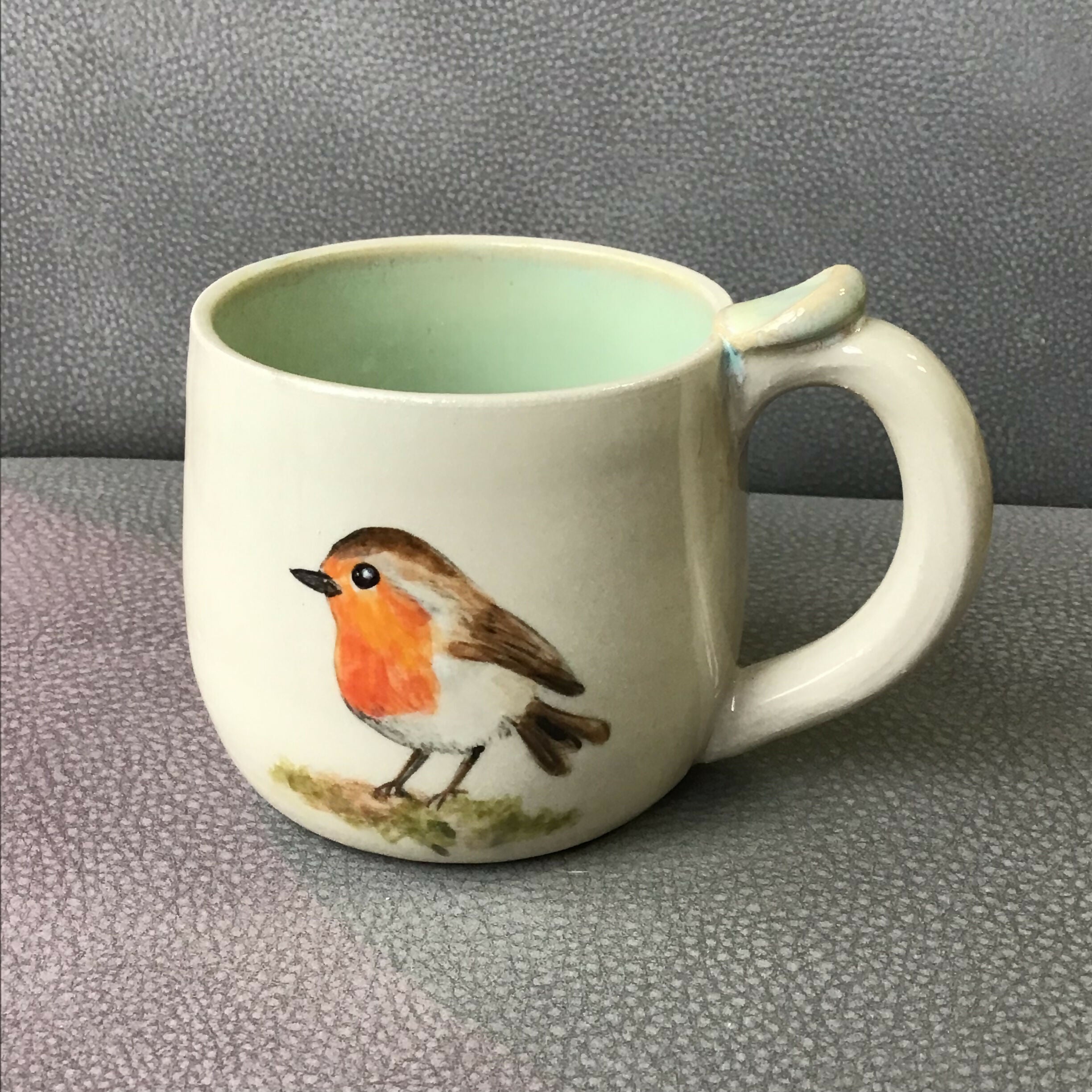 Handpainted Stoneware Animal Mug - Pastels