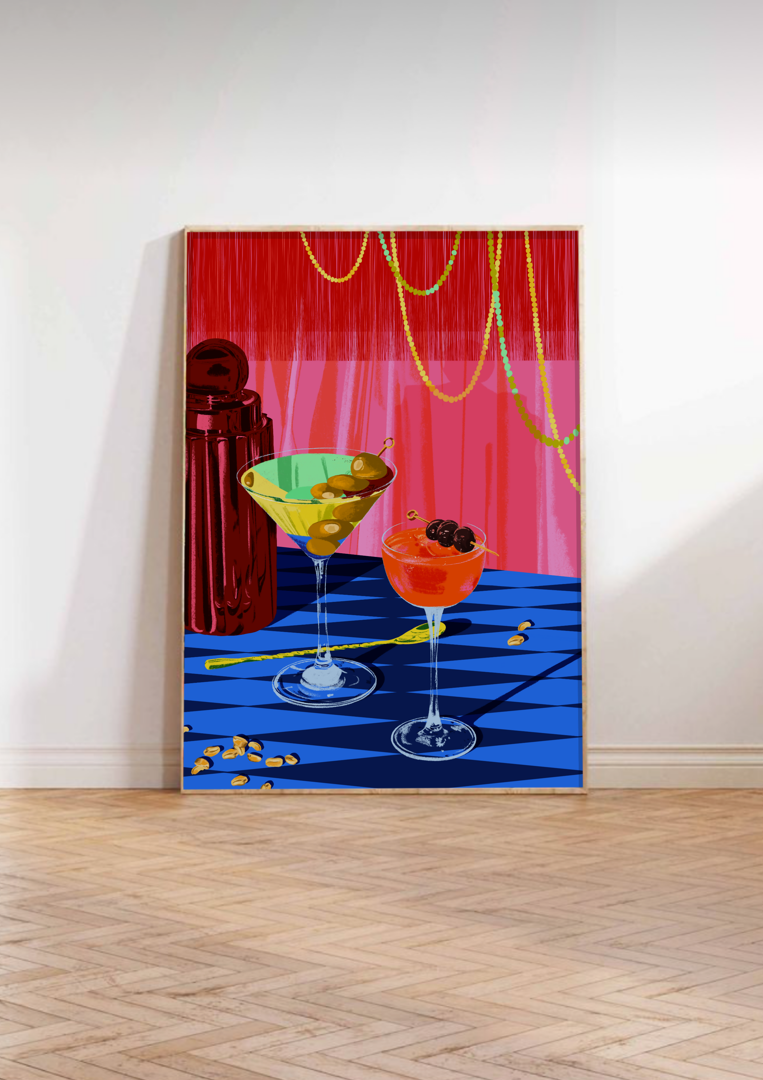 Martini Cocktails Art Print