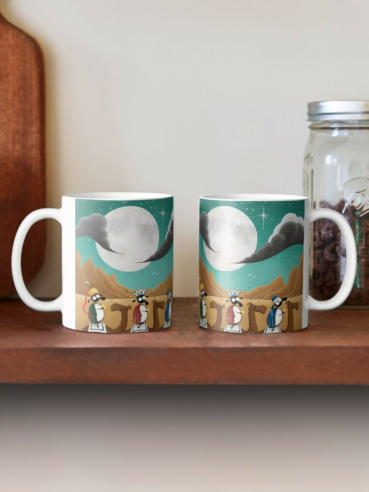 Three Wise Lambs Ceramic Mug