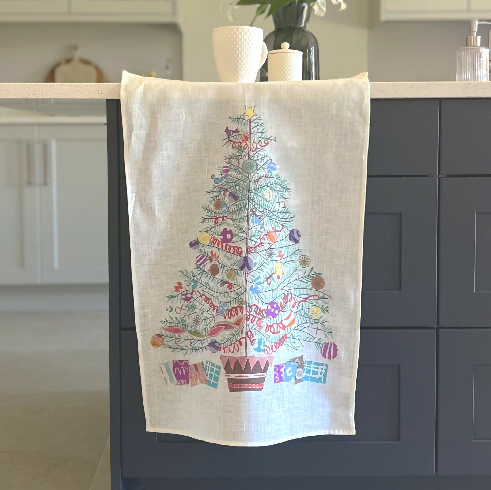 christmas tree tea towel6