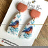 Autumn Polymer Clay Earrings, Dainty Handmade Dangles