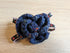 Hair Accessory - Dark Blue Rose With Ribbon