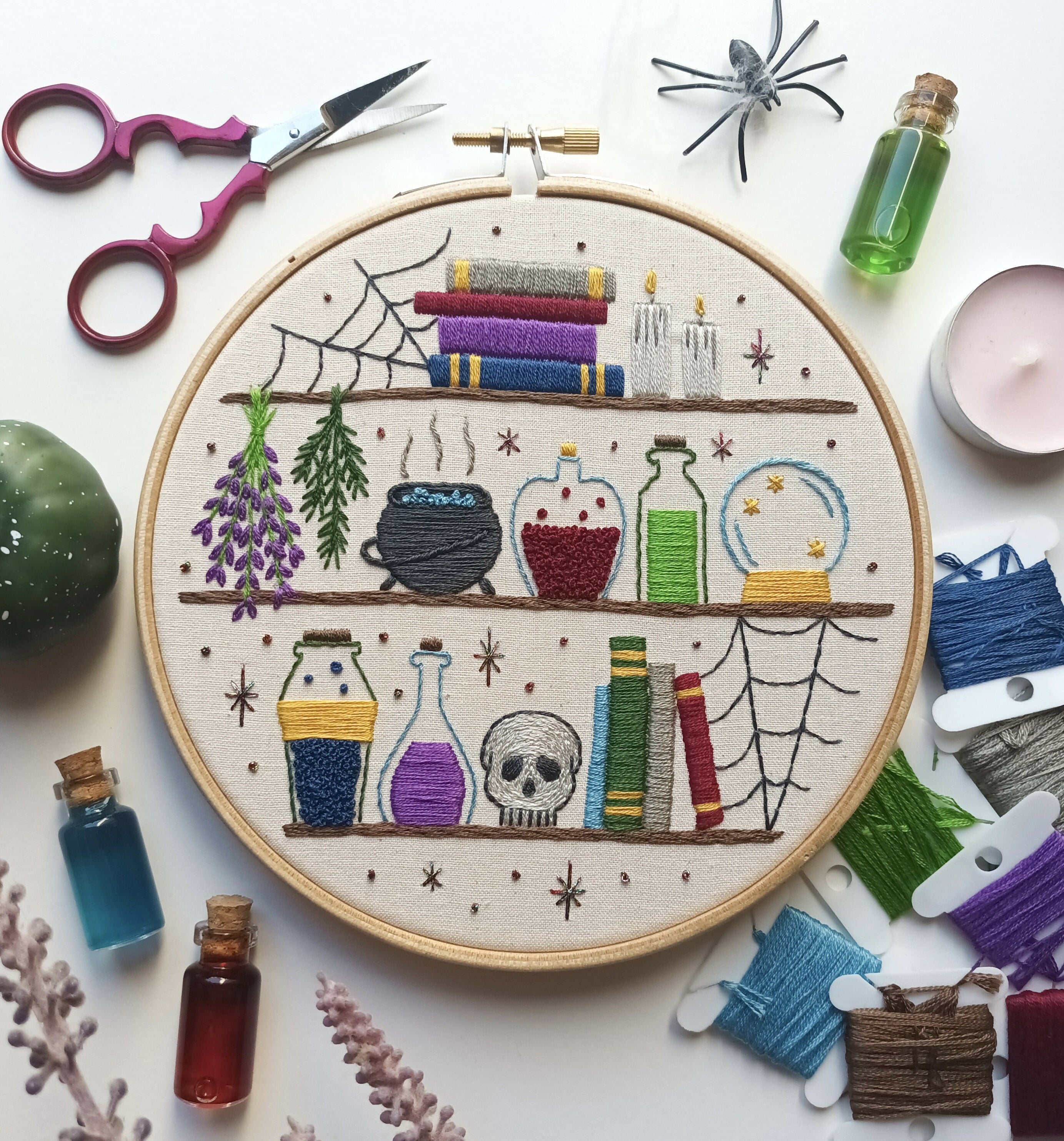 DIY embroidery kit for beginners - Notions and potions