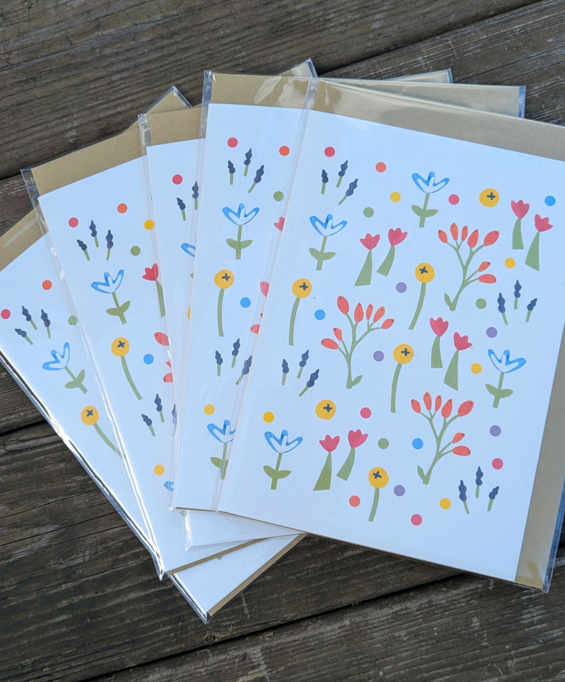 Little Flowers Greetings Card