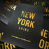 New Yorkshire Gold Foil Framed A4 Print