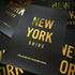 New Yorkshire Gold Foil Framed A3 Print