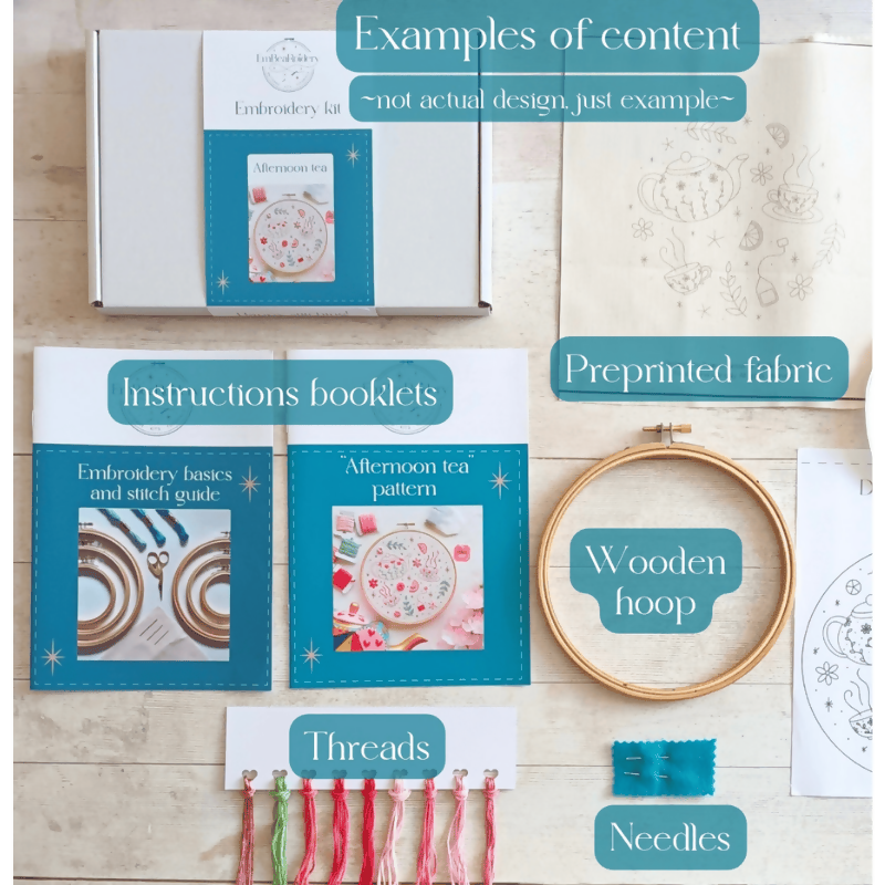 DIY embroidery kit for beginners - Notions and potions