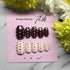 Reusable Pink and Brown Dotty Handmade Press On Nails
