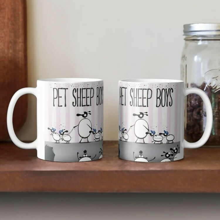Pet Sheep Boys Ceramic Mug
