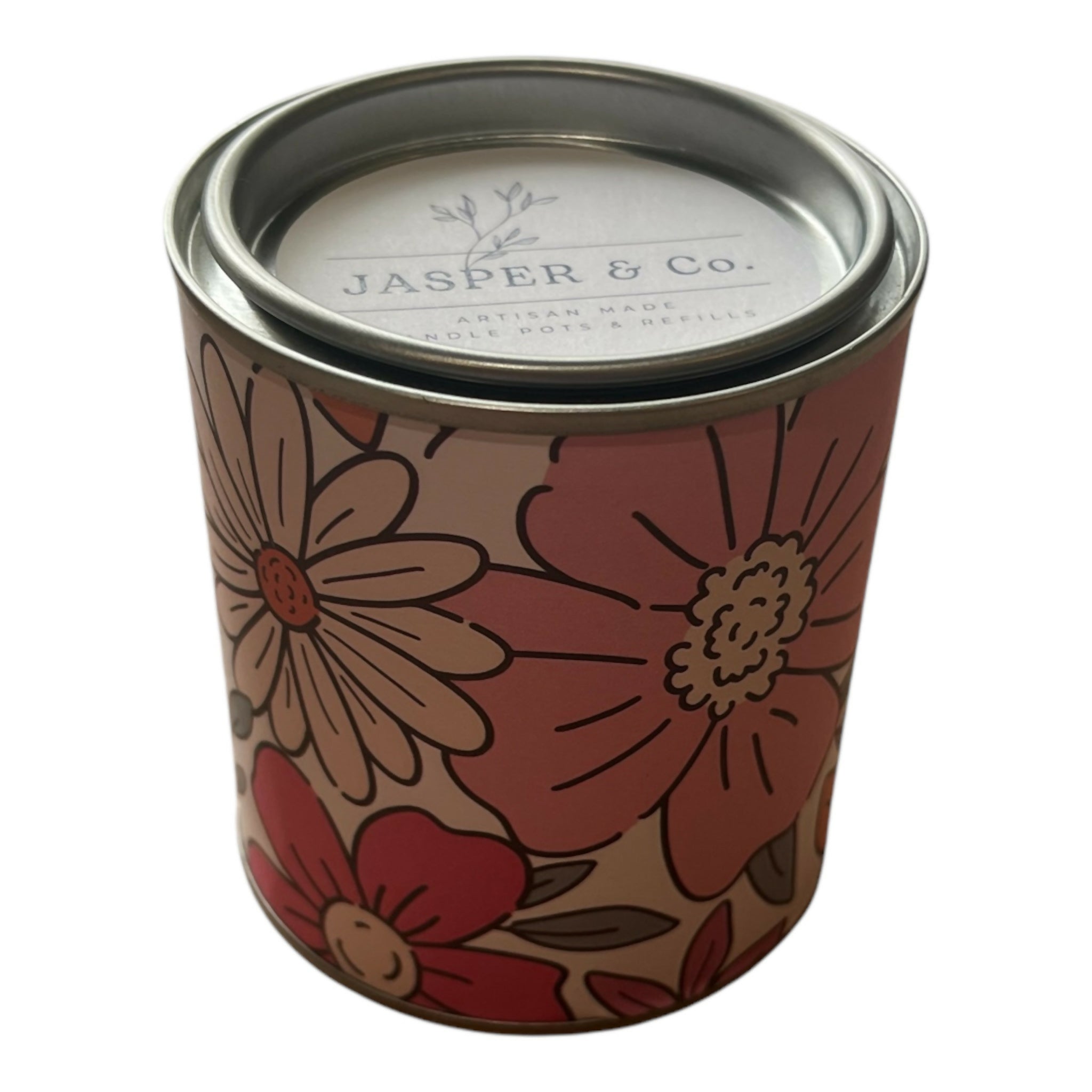 Flower Candle Tin- Jasper&C0