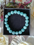 Aquamarine Crystal Bead Bracelet
