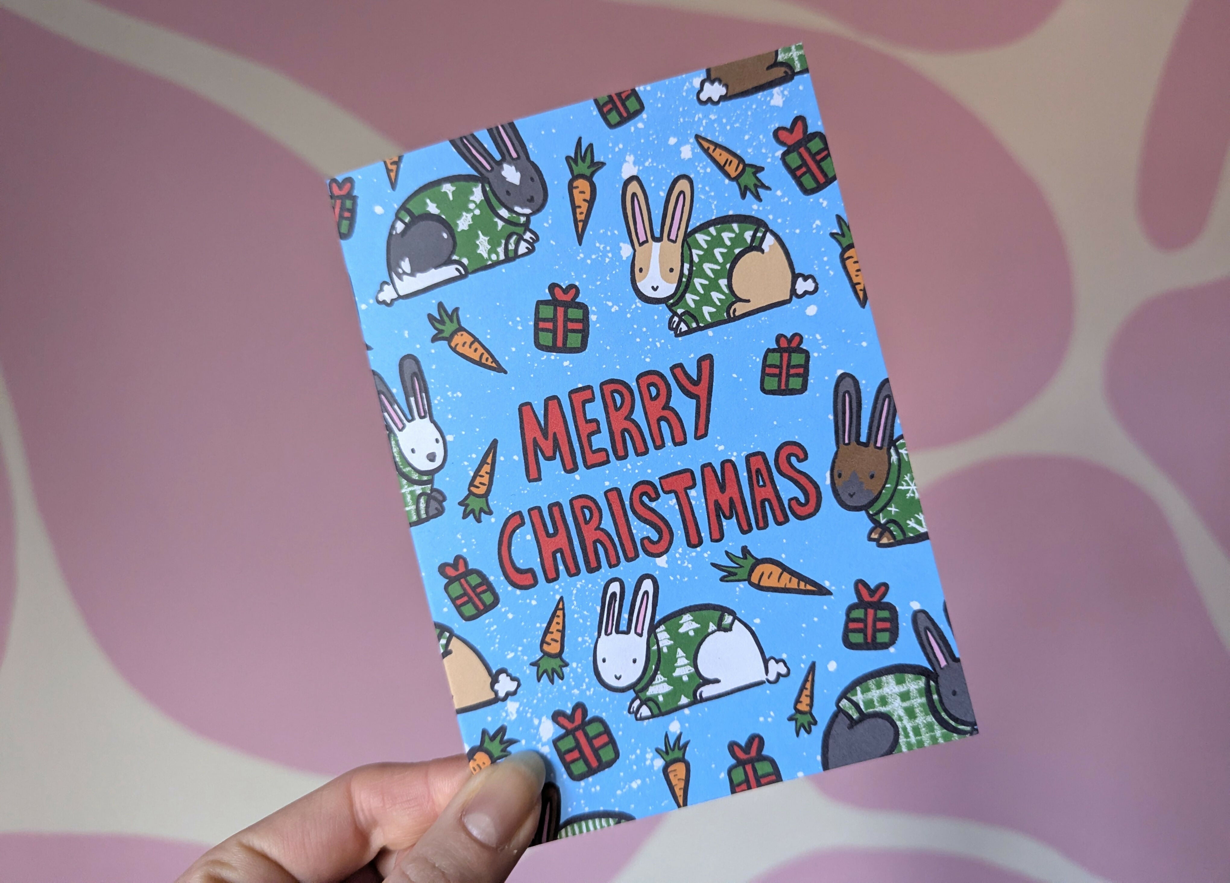 Bunny Rabbit Christmas Card