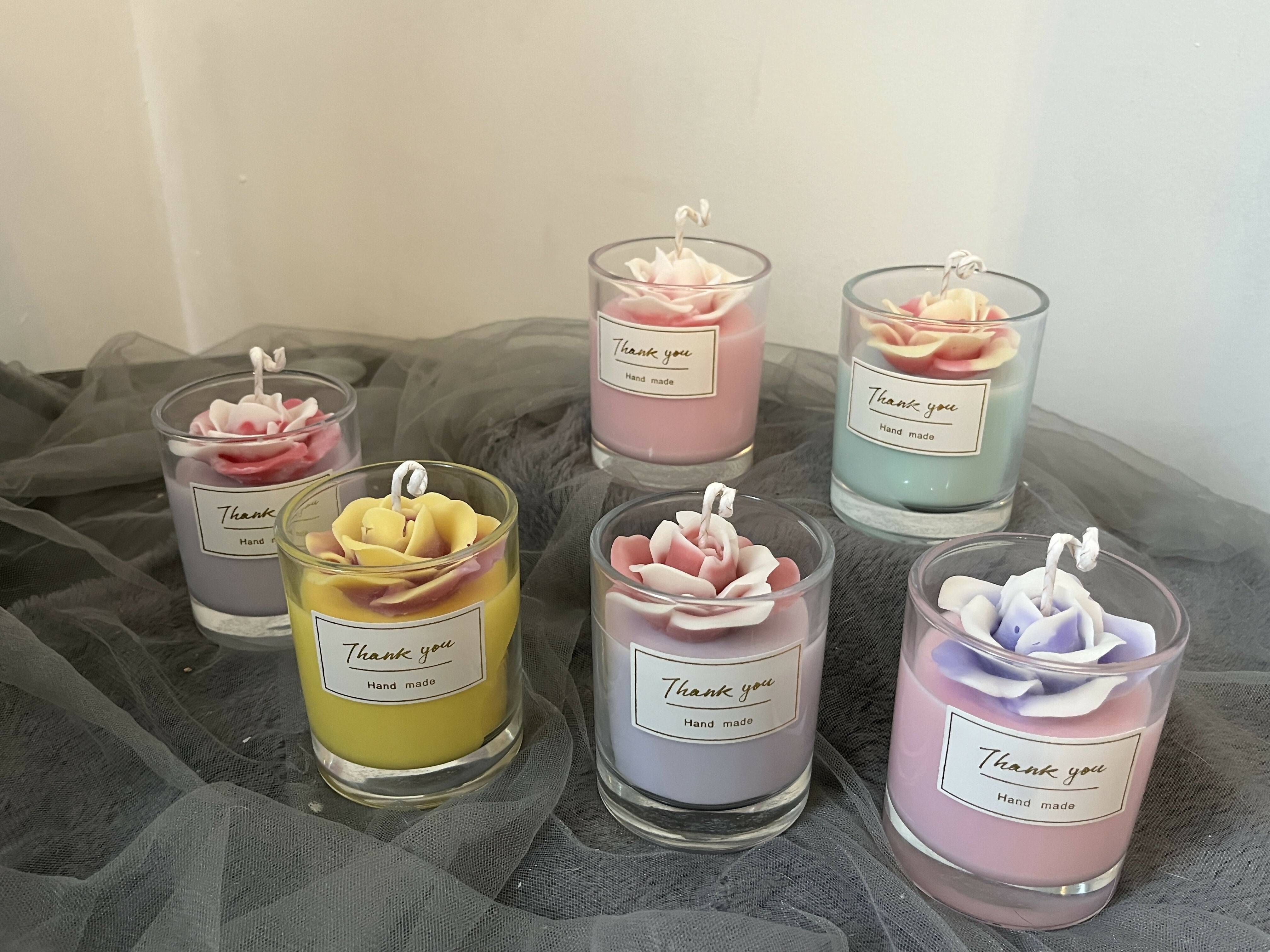 Rose Candle - Pink Jasmine and Orchid