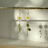 Micro Crochet White Daisy Drop and Dangle Earrings