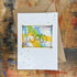 Abstract Wow Card in Blue