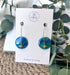 Ocean Dream Collection Polymer Clay Earrings Hexagon Hoops