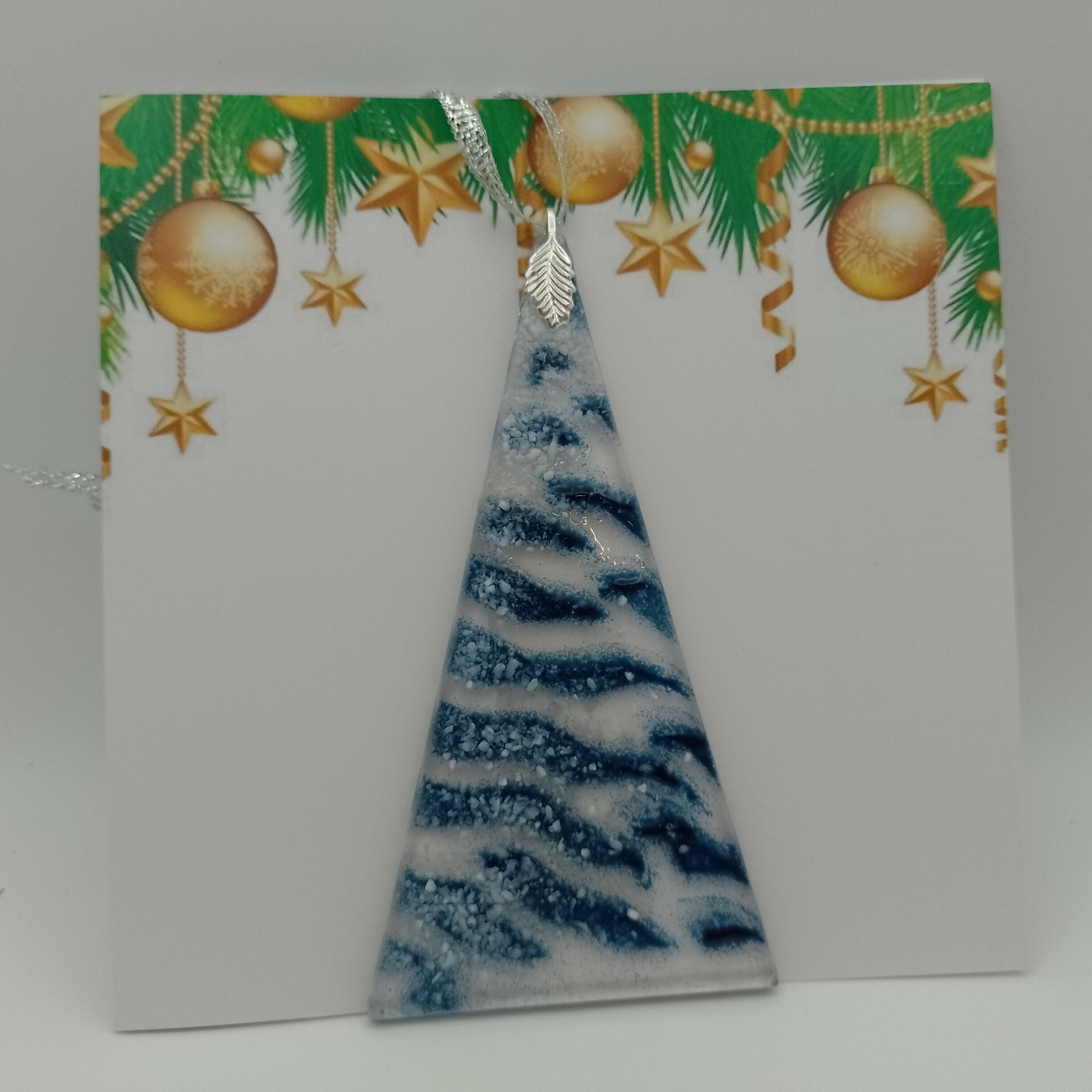 Fused Glass Christmas Card