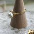 Handmade Gold Vermeil Fresh Water Pearl Ring Size M1/2