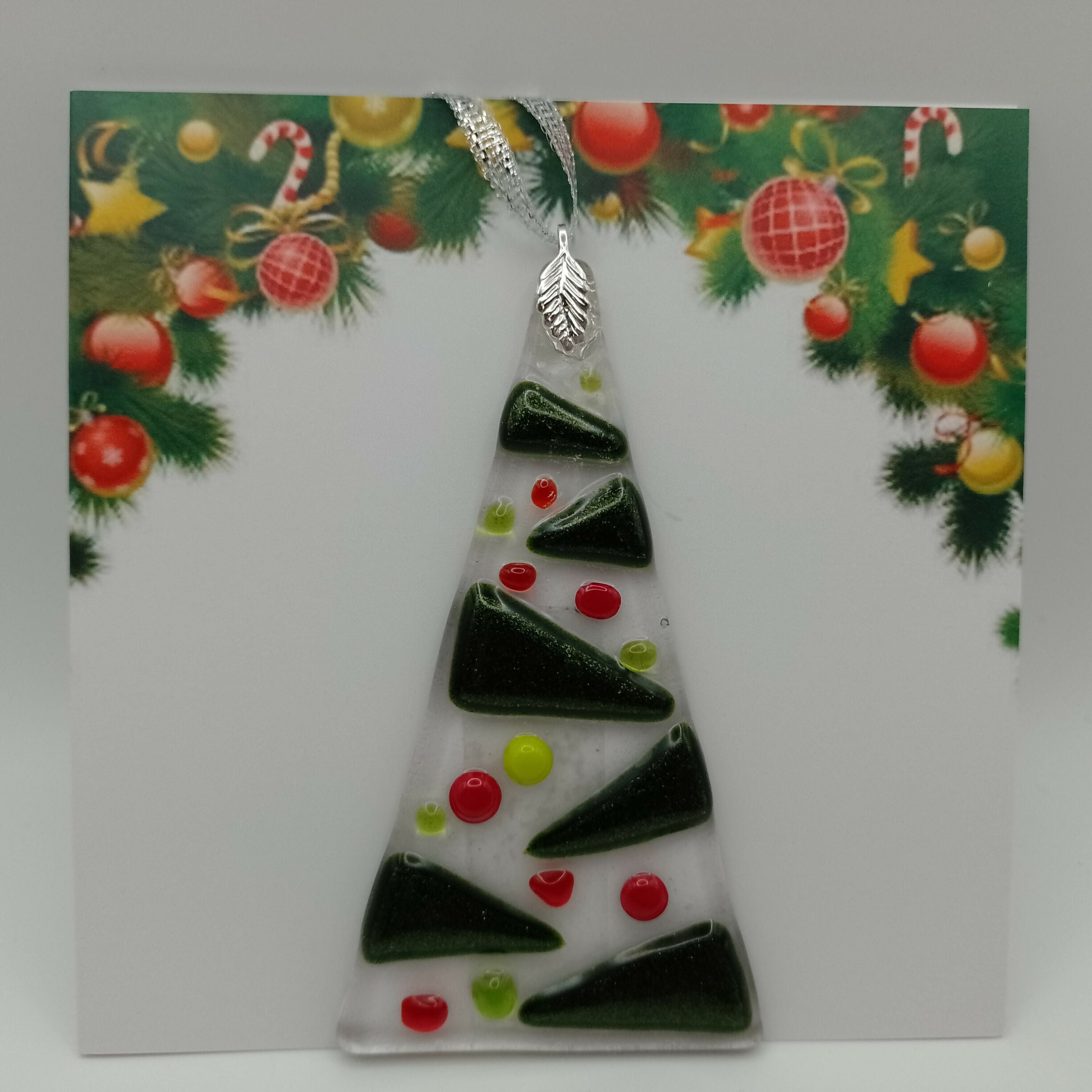 Fused Glass Christmas Card