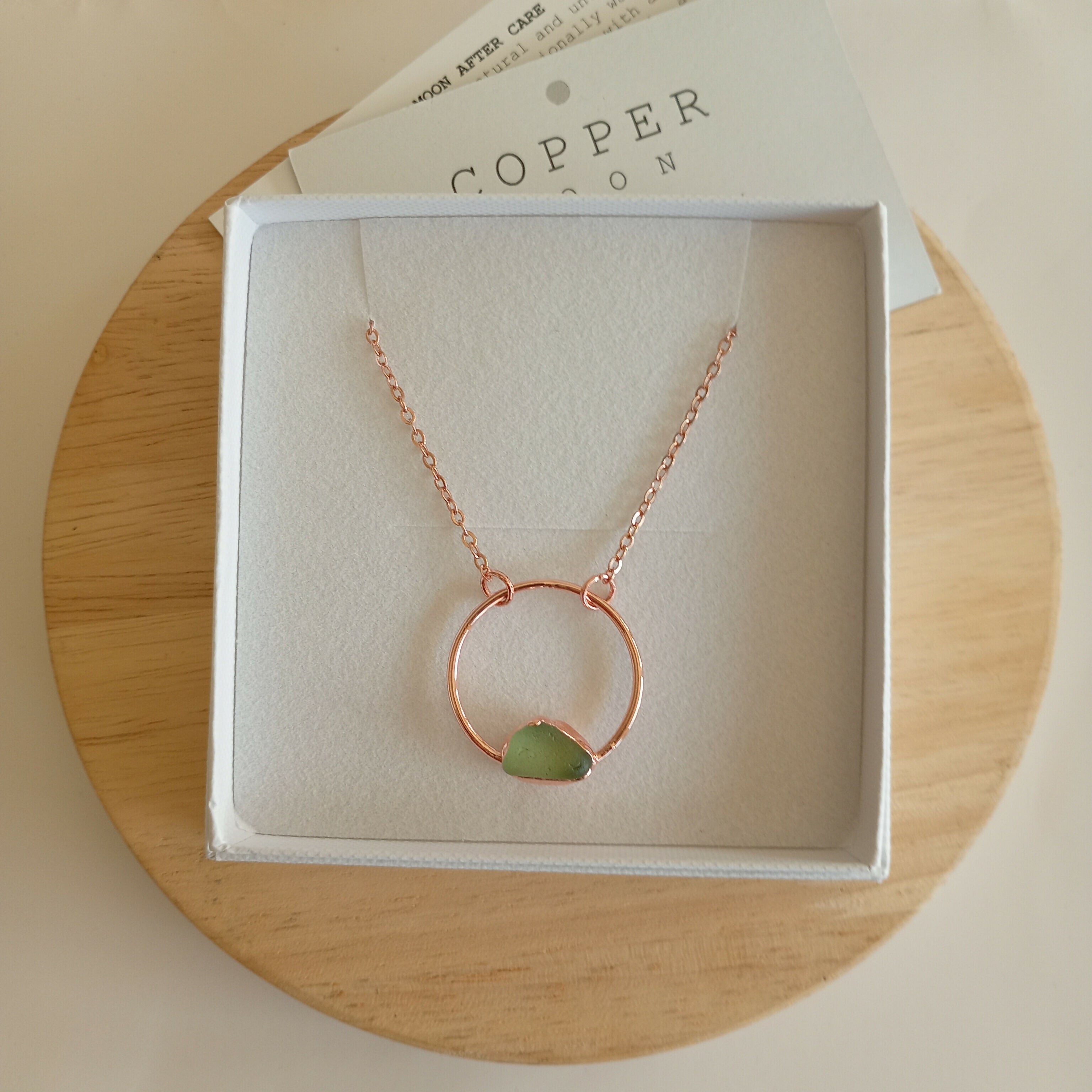 Seaglass Moon Necklace