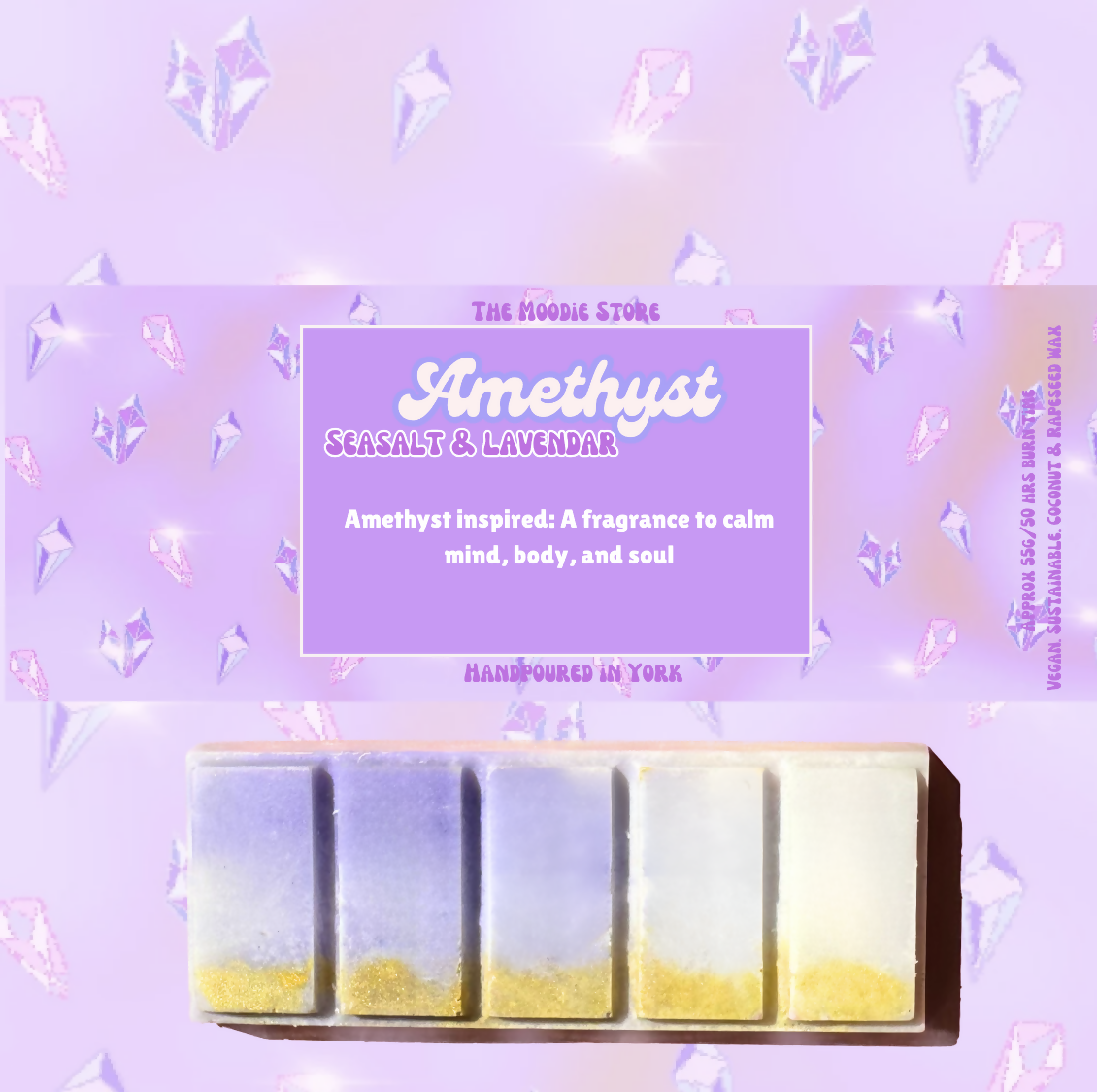 Amethyst - Lavender & Seasalt Fragranced Snap Bar