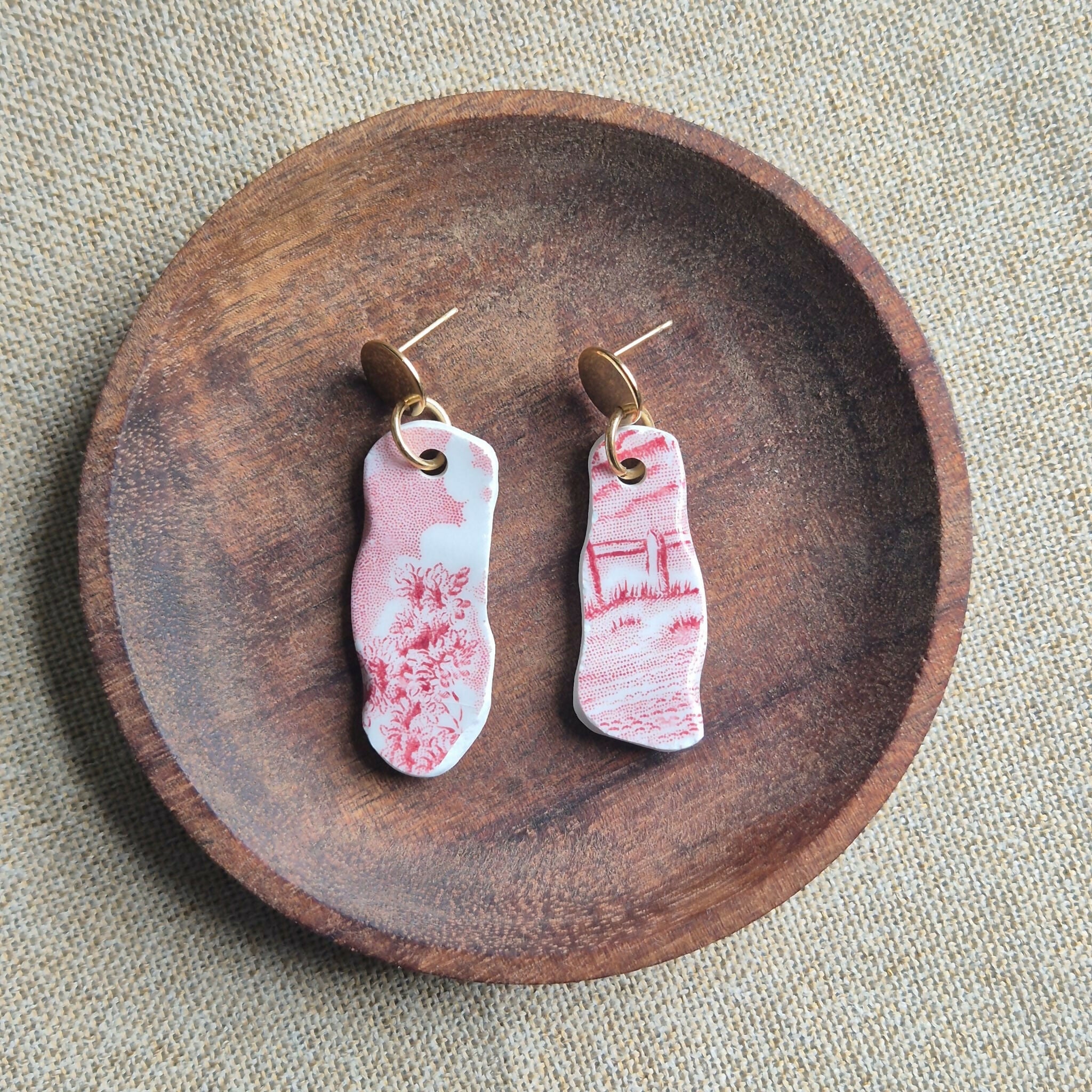 Recycled Ceramic Earring