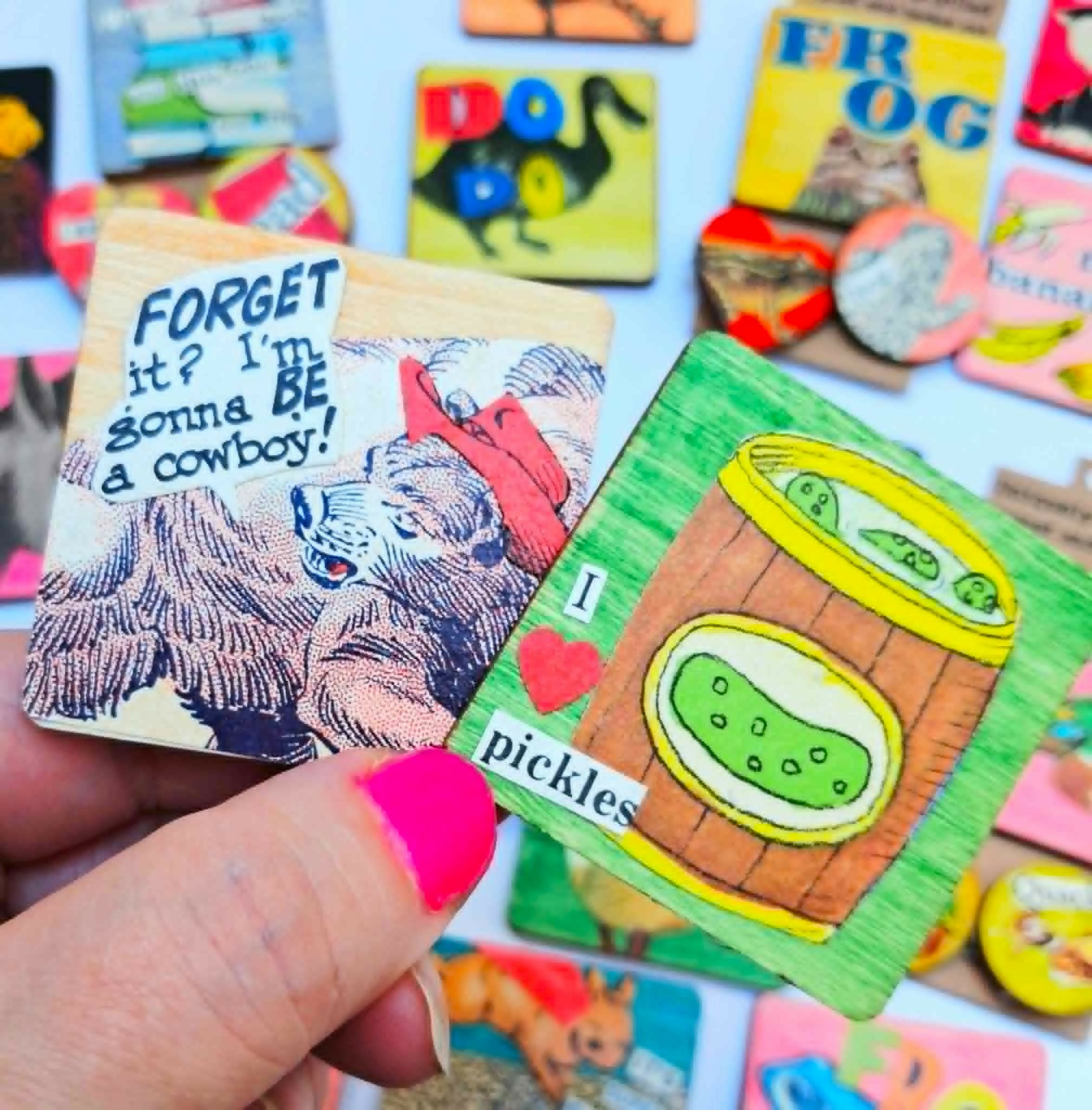 Comic Book Collage Magnet - Random Design