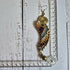 Macrame Angel Wing Earrings: Boho Gold Wire Wrapped Brass Earrings