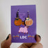 Gold Stalk Pumpkin Earrings