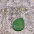 Green Enamel Oval Pendant On Sterling Silver Chain