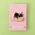 Black Cat in Box - Enamel Pin
