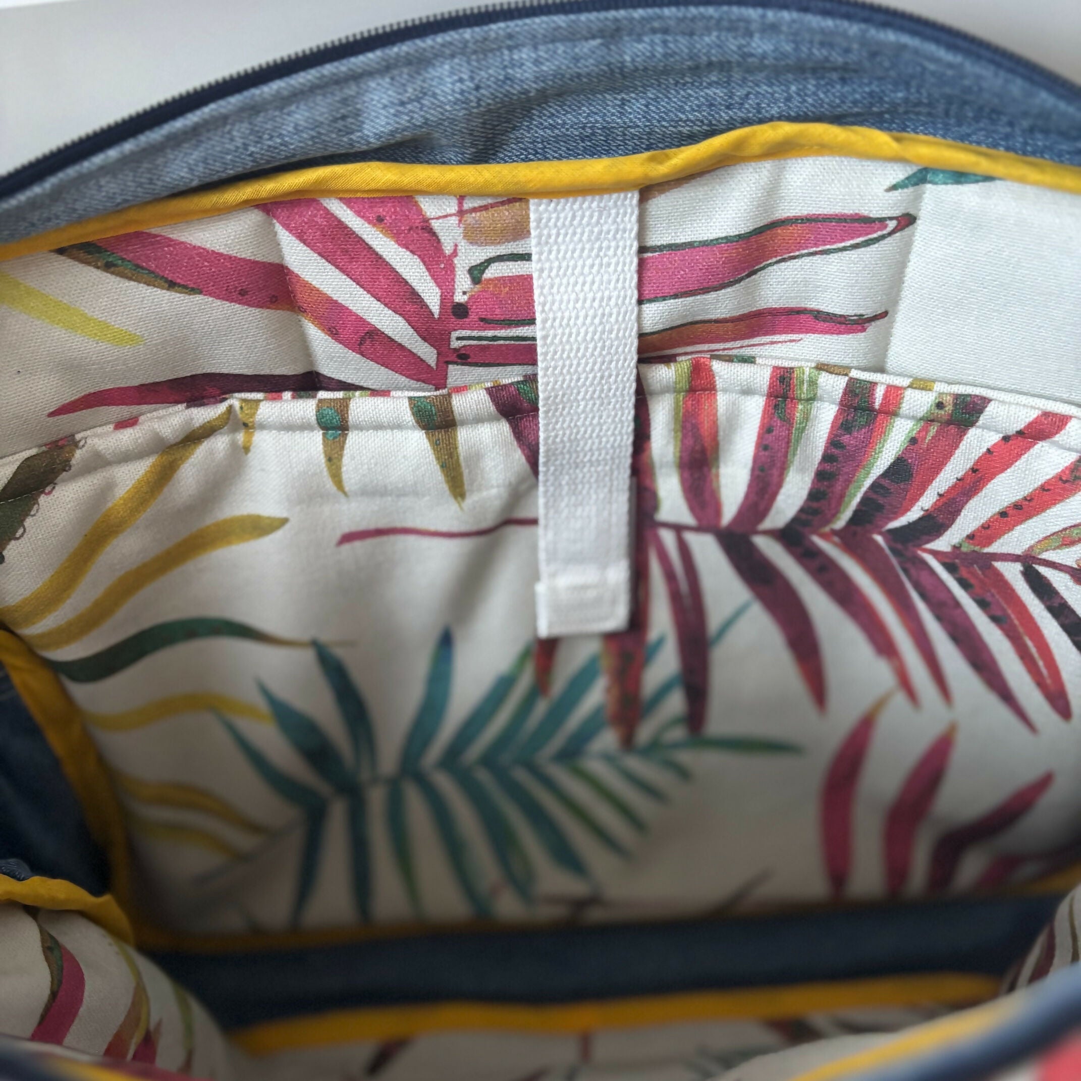 Unique Large Laptop Bag Case Made From Upcycled Jeans With Adjustable strap